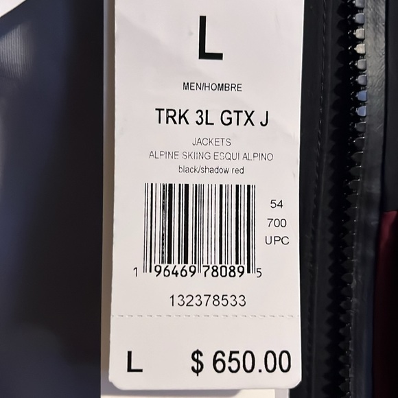 Adidas Terrex Techrock 3L Gore-Tex C-Knit Jacket Black / Shadow Red IB4238 - Picture 7 of 7